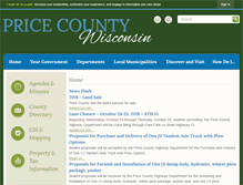 Tablet Screenshot of pricecountywi.net